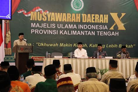 Sri Suwanto Secara Resmi Musyawarah Daerah X Majelis Ulama Indonesia