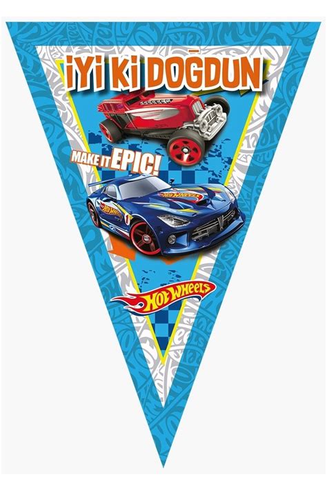 HOT WHEELS Doğumgünü Parti Süsleri Büyük Boy afişli x Cm Kişilik Masa Etekli Haval Fiyatı