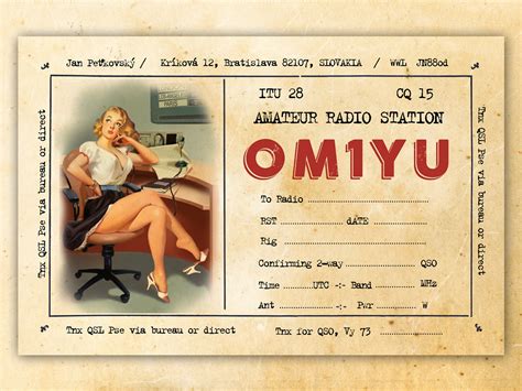 Postcard / QSL Card Design by gromovnik on Dribbble