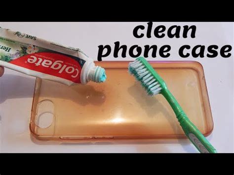 How To Clean A Yellow Transparent Phone Case With Toothpaste Easy Phone