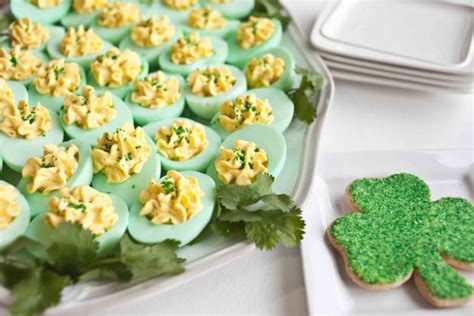 Make These Green Deviled Eggs For Your St Patricks Day Party Better Housekeeper