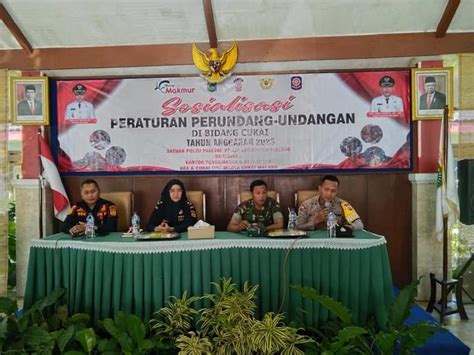 Sosialisasi Peraturan Perundang Undangan Di Bidang Cukai Di Pendopo