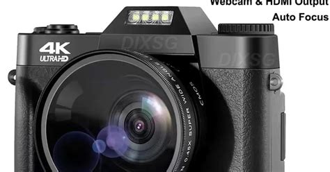 DIXSG Professional WiFi Digital Camcorder 4K Camera 3.0 180° Flip ...