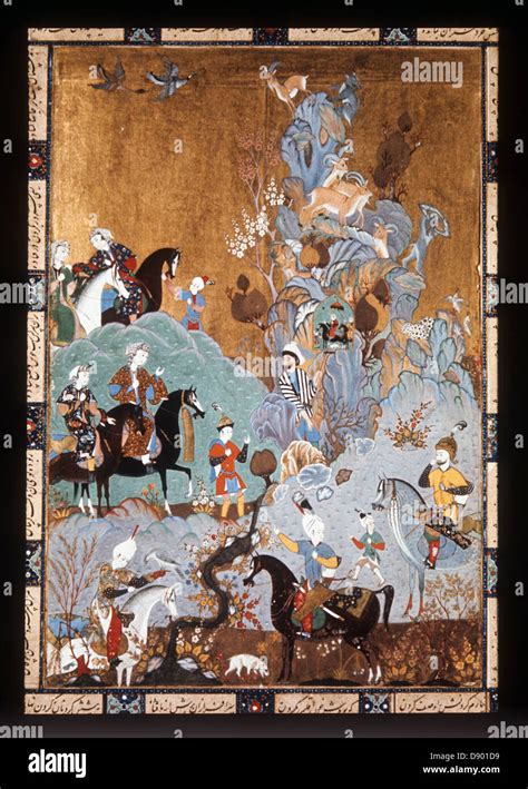 Persian Miniature 16th Century Shirins Visit Ms 2161 Topkapi
