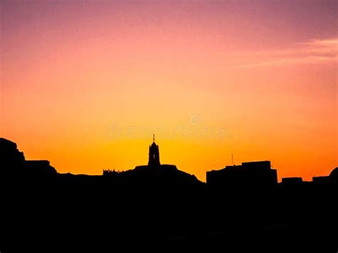 Sunset View Behind A Building Stock Photo Image Of Skyscraper