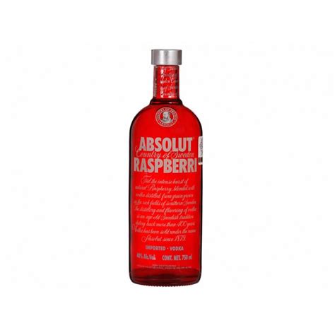 Caja De Vodka Absolut Raspberri 750 Ml