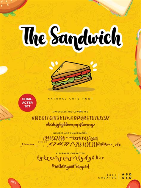 The Sandwich Font