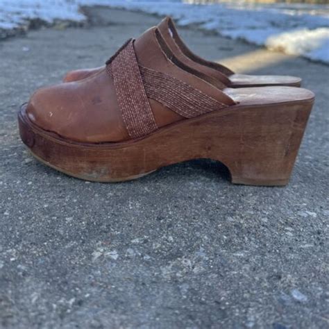 S Wood Platform Clogs Gem