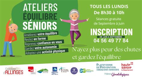 Atelier séniors Prévention des chutes Commune d Allinges