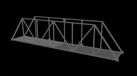 Train Bridge Warren Truss Type Cg Cookie Learn Blender Online