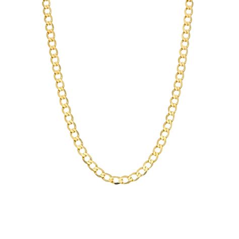 Mens 9ct Yellow Gold 24 Curb Chain Miltons Diamonds