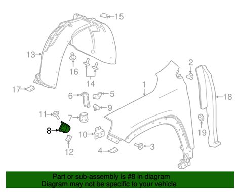 Gm Front Passenger Side Fender Front Bracket Gm Parts Store