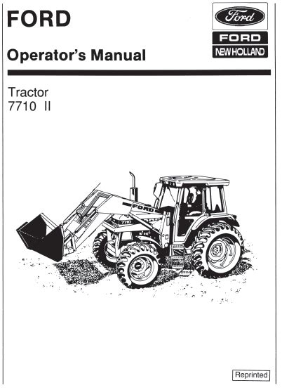 Ford 7710 II Tractor Manual PDF