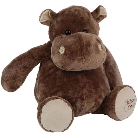 Coffret Peluche Hippopotame Marron 23 Cm Histoire D Ours Autres