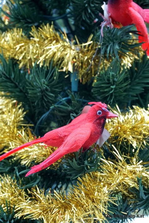 3 Feathered Red Birds Flocked Christmas Cardinals Vintage Hong Kong