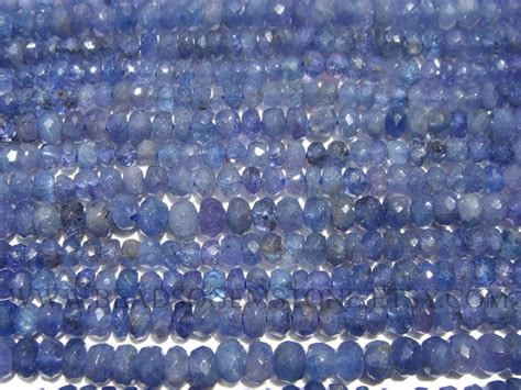 Tanzanite Faceted Roundel Quality C 3 To 45 Mm 36 Cm Tanz 151