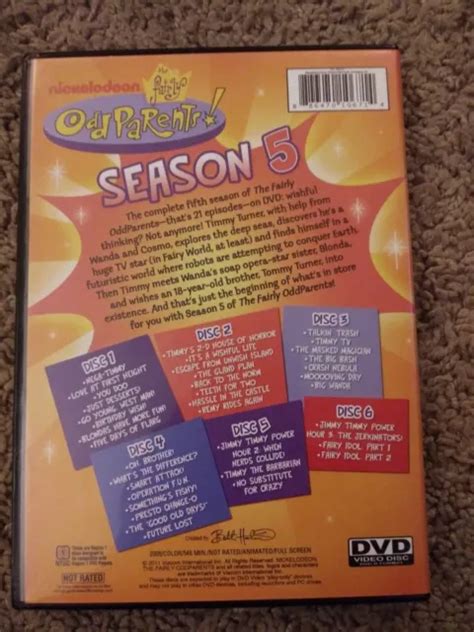 The Fairly Oddparents Tv Series Complete Season Dvd Nickelodeon Rare