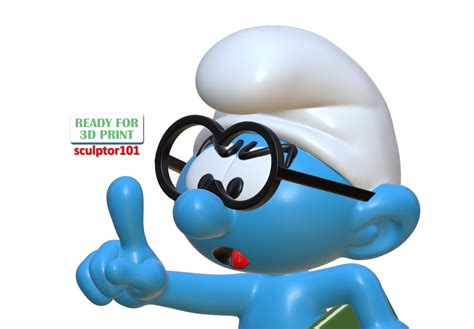 The Smurfs Brainy Smurf D Model By Sculptor