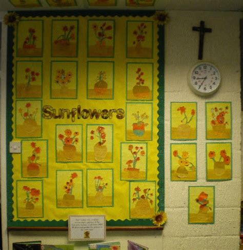 Sunflowers From Anna And Nicky Classroom Crafts Classroom Displays Photo Displays