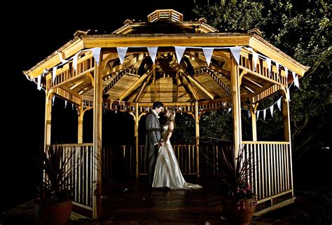 Bright Ideas for Lighting an Outdoor Wedding, from The Pavilion at Lane End