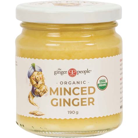 The Ginger People Organic Minced Ginger 190g Healthylife