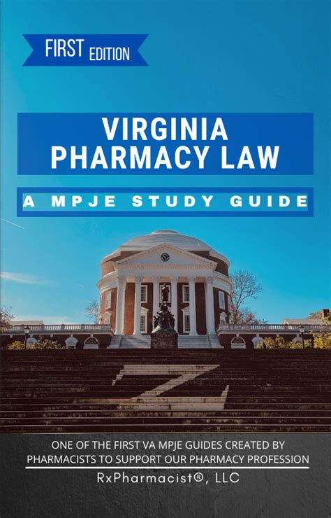 Virginia Pharmacy Law A Mpje Study Guide Print Book Rxpharmacist