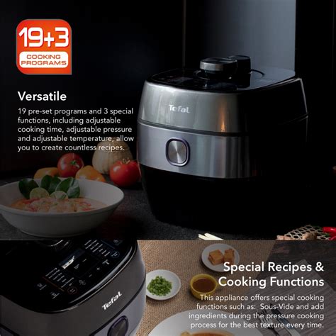 Tefal CY638 Home Chef Smart Pro Induction Electric Pressure Cooker 5L