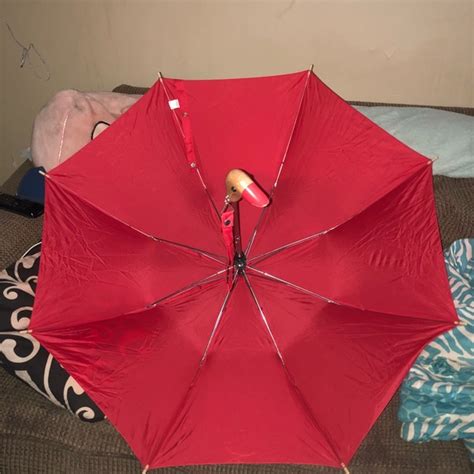 Leighton Accessories Soldleighton Red Duck Handle Umbrella Poshmark