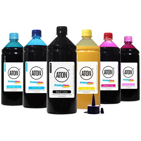 Kit Tintas Sublim Ticas Para Epson L L Ecotank Cmyk Aton