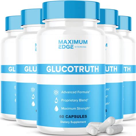 5 Pack Glucotrust Capsules Gluco Trust Supplement Pills Glucose 300