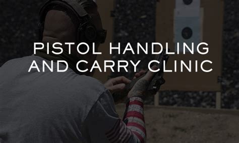 Pistol Handling And Carry Clinic Onsight Firearms Training Llc