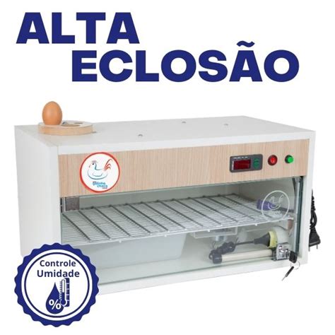 Chocadeira Elétrica ALTA ECLOSÃO Automática 60 ovos Bivolt Controlador