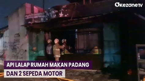 Rumah Makan Padang Dan Unit Sepeda Motor Hangus Dilalap Api Di