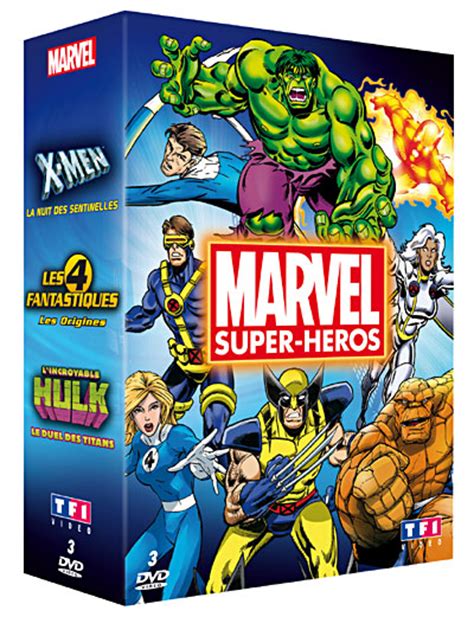 Hulk X Men Les Fantastiques Coffret Marvel Super Heros Dvd