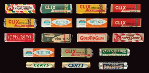 Lot Detail Assorted Obsolete Vintage Chewing Gum Collection Eightee