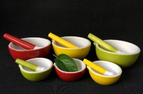 Ceramic Mortar and Pestle Sets