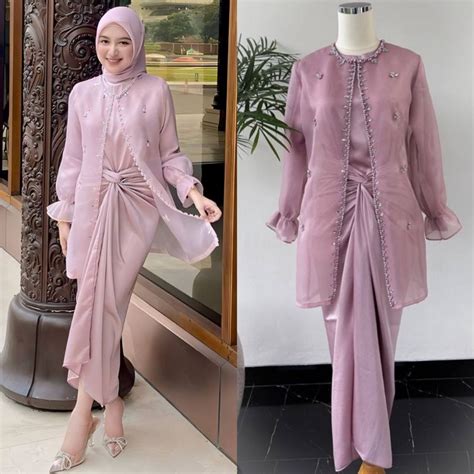 Jual New One Set Jemma Organza Satin Maxmara Termurah Ada Jumbo By