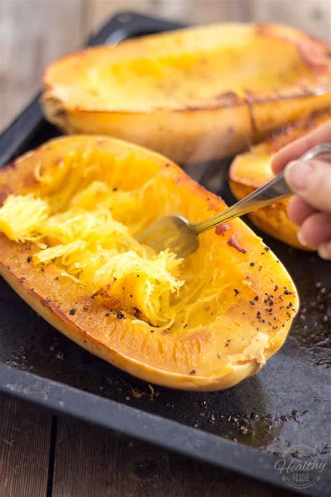 Oven Baked Spaghetti Squash • The Healthy Foodie