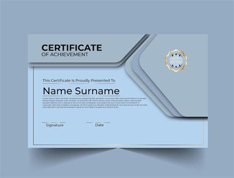 Premium Vector Certificate Award Diploma Achievement Business