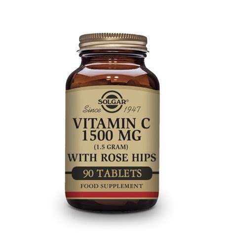 Solgar Vitamina C 1500 Mg Con Rose Hips Suplementación Vitaminas