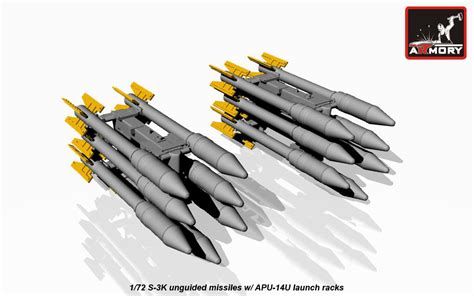 Modelsua Resin D Printed S K Unguided Missiles W Apu U