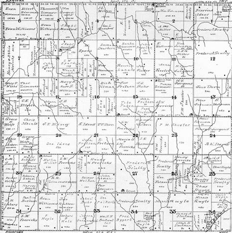 1922 Gage Co Ne Atlas Plat Map