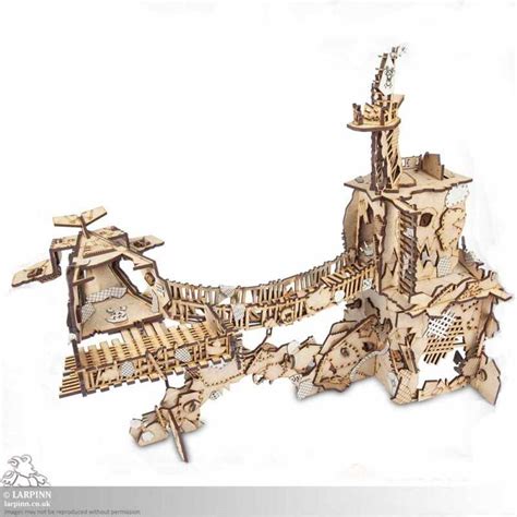 Tabletop Scenics Orc Tower Mdf Terrain Wargaming Scenery