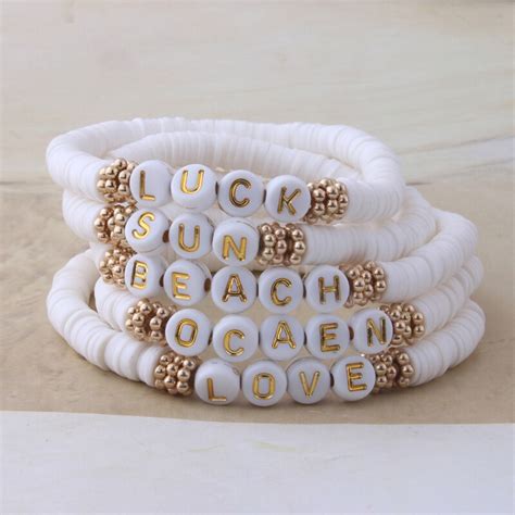 Neefuwofu Nouveaux Bracelets De Lettres Num Riques De Nom De Bricolage