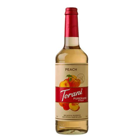 Torani Peach Puremade Syrup 750ml Ecs Coffee