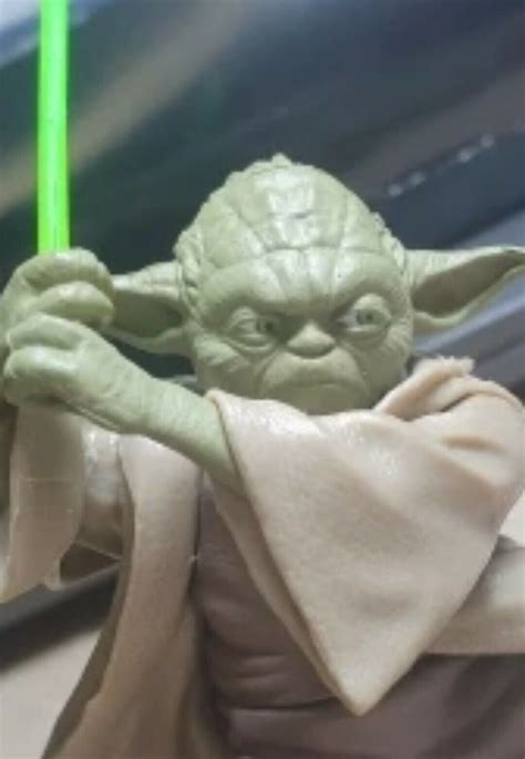 Vintage Grandmaster Yoda Star Wars Character With Lightsaber Ebay