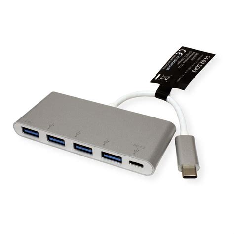 Roline Hub Usb 32 Gen 1 4 Ports Type C 1 Port Pd Secomp France