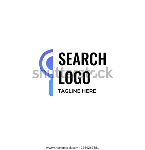 Half Magnifying Glass Logo Template Design Stock Vector Royalty Free 2244269581 Shutterstock