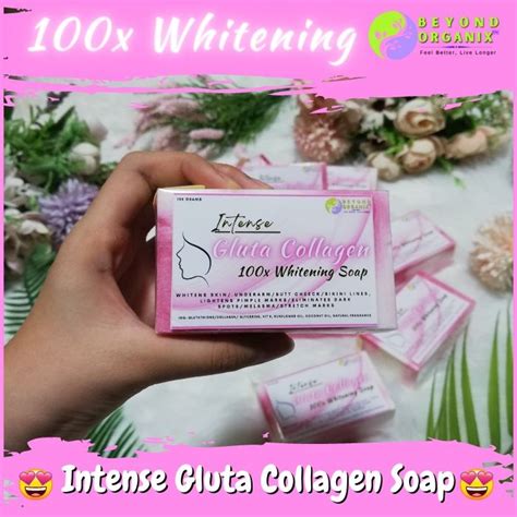 Intense Gluta Collagen X Whitening Soap Skin Whitening Soap Dark