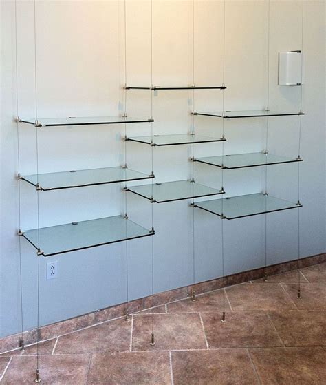 Pin By Trevor Carreon On Display Case Glass Shelves Decor Glass Wall Shelves Glass Shelves